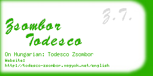 zsombor todesco business card